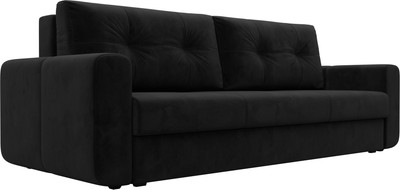 Диван Лига Диванов Лига-031 / 121260 (велюр черный) -
