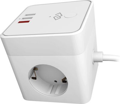 Сетевой фильтр Digma DiPlug Cube 1 EU Wi-Fi / DPC13S (белый)