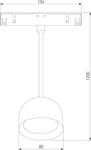 Трековый светильник Elektrostandard Slim Magnetic Uno 85126/01 8W 4000K (черный)