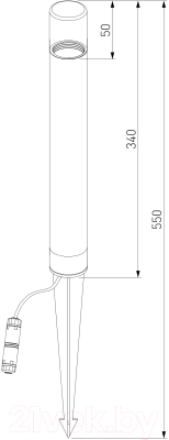 Светильник уличный Elektrostandard Isida LED 35165/F (серый)