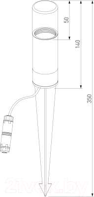 Светильник уличный Elektrostandard Hidden 35166/S (серый)
