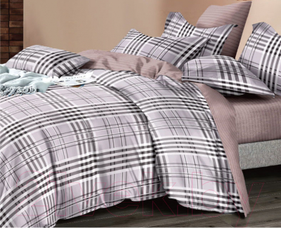Комплект постельного белья Alleri Поплин Luxe евро / П-282