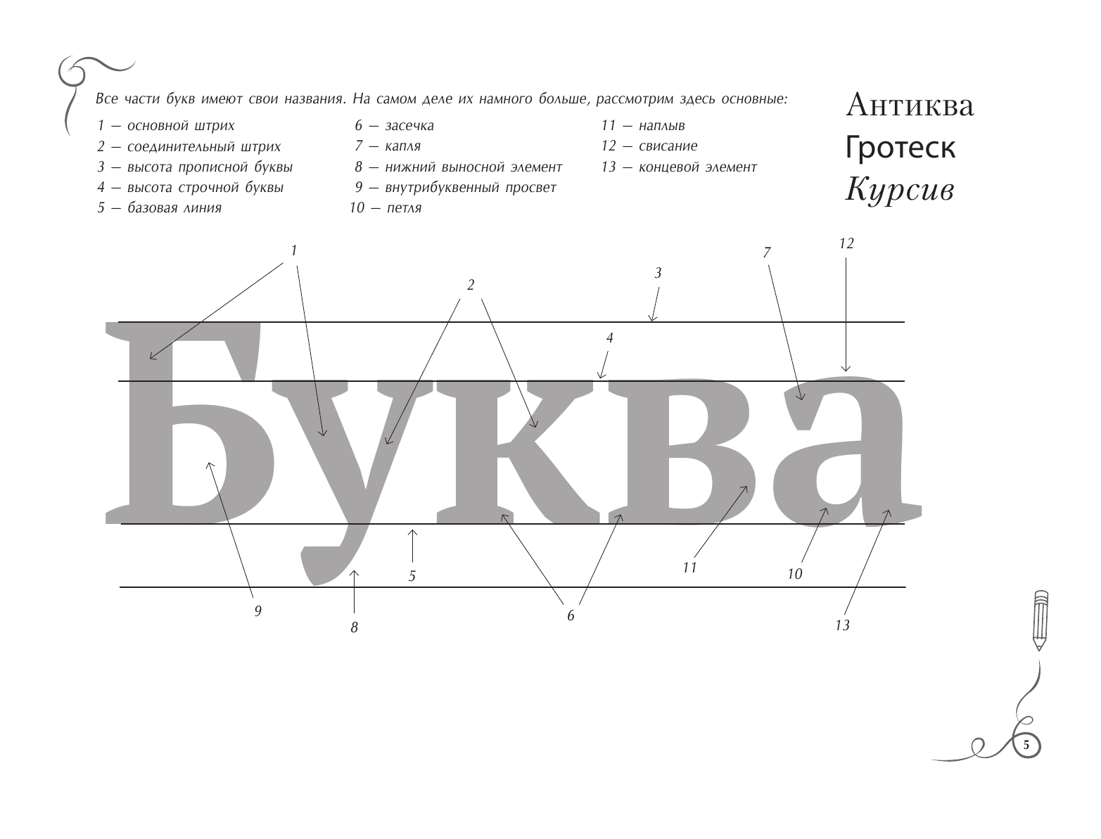Книга АСТ Каллиграфия и леттеринг. Экспресс-курс+прописи, твердая обложка (Умпелева Ольга) — фото 5