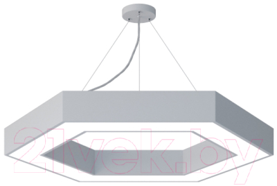Потолочный светильник ЭРА Geometria Hexagon SPO-171-W-40K-048-LM / Б0059182