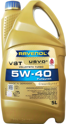 

Моторное масло Ravenol, VST 5W40 / 111113600501999