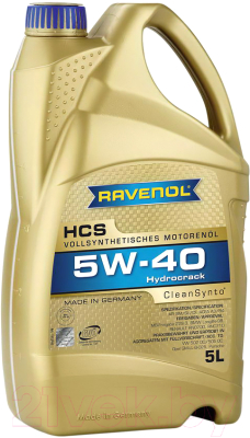 

Моторное масло Ravenol, HCS 5W40 / 111210500501999