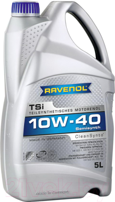 Моторное масло Ravenol TSI 10W40 / 111211000501999 (5л)