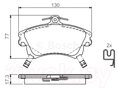 

Тормозные колодки Bosch, 0986424541