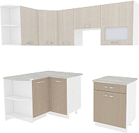 

Готовая кухня, Эко-6 1.2x2.2 левая