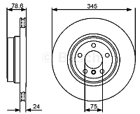 Тормозной диск Bosch 0986479443 - 