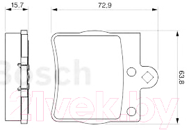 

Тормозные колодки Bosch, 0986494016