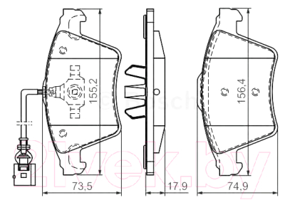

Тормозные колодки Bosch, 0986494107