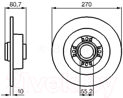 

Тормозной диск Bosch, 0986479196