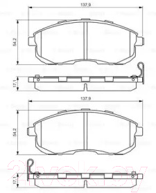 

Тормозные колодки Bosch, 0986494572