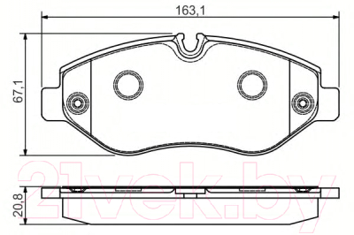 Тормозные колодки Bosch 0986495098