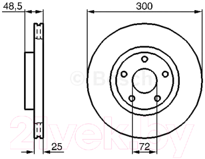 

Тормозной диск Bosch, 0986479183