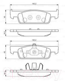 

Тормозные колодки Bosch, 0986494661