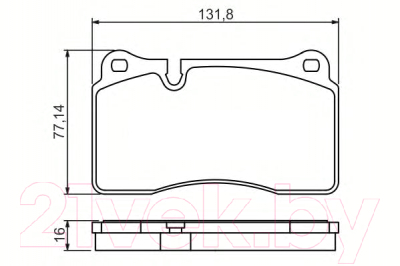 

Тормозные колодки Bosch, 0986494207