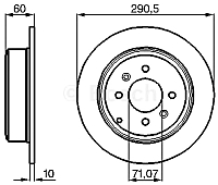 Тормозной диск Bosch 0986478877 - 