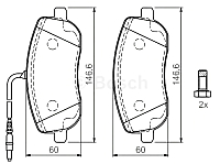 Тормозные колодки Bosch 0986424789 - 