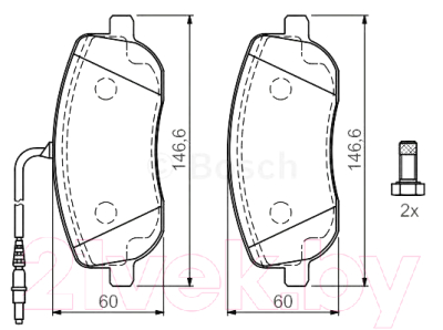 

Тормозные колодки Bosch, 0986424789