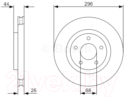 

Тормозной диск Bosch, 0986479358