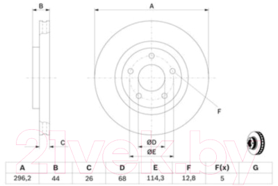 Тормозной диск Bosch 0986479358