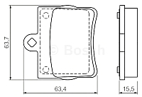 

Тормозные колодки Bosch, 0986494017