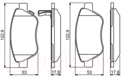 Тормозные колодки Bosch 0986495237