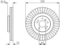 Тормозной диск Bosch 0986479329 - 