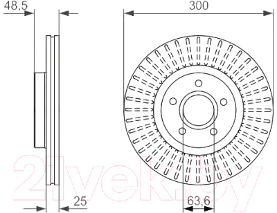 

Тормозной диск Bosch, 0986479956