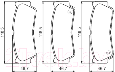 

Тормозные колодки Bosch, 0986494230