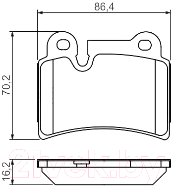 

Тормозные колодки Bosch, 0986494210