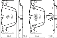 Тормозные колодки Bosch 0986494294 - 