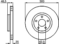 Тормозной диск Bosch 0986479171 - 