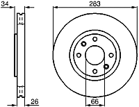 Тормозной диск Bosch 0986478979 - 