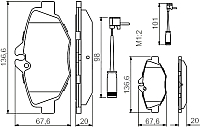 Тормозные колодки Bosch 0986494285 - 