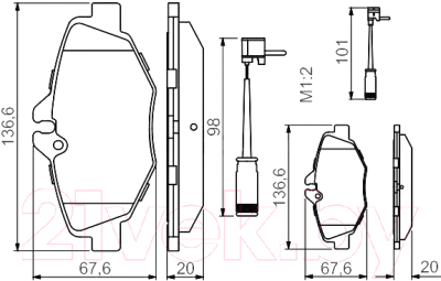 

Тормозные колодки Bosch, 0986494285