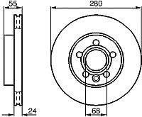 Тормозной диск Bosch 0986478846 - 