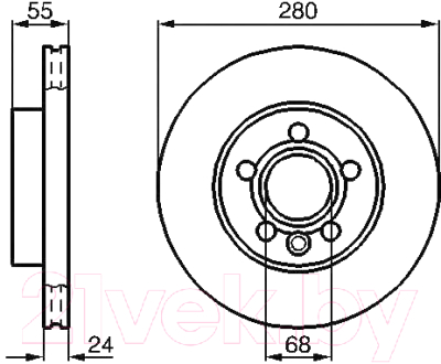 Тормозной диск Bosch 0986478846