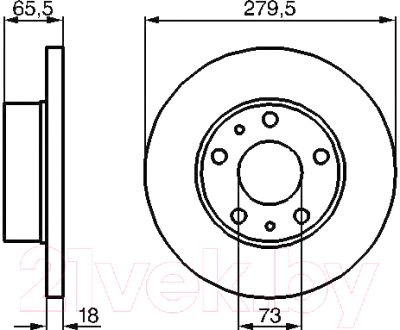 

Тормозной диск Bosch, 0986478843