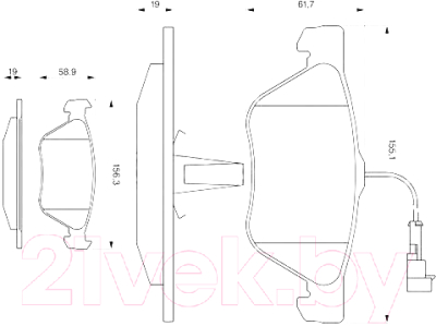 

Тормозные колодки Bosch, 0986494004