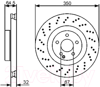 

Тормозной диск Bosch, 0986479412