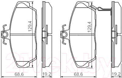 

Тормозные колодки Bosch, 0986424214