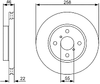 Тормозной диск Bosch 0986479363 - 
