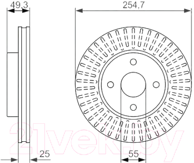 

Тормозной диск Bosch, 0986479935