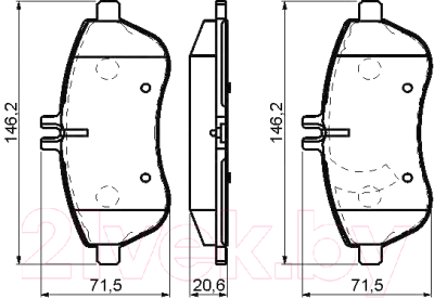 

Тормозные колодки Bosch, 0986494161