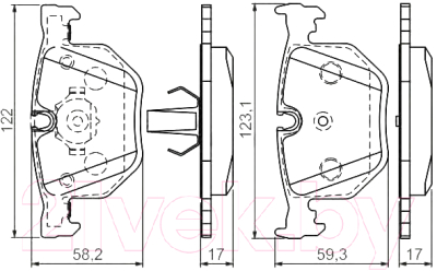

Тормозные колодки Bosch, 0986494286