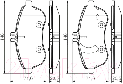 

Тормозные колодки Bosch, 0986495104