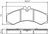 Тормозные колодки Bosch 0986424832 - 